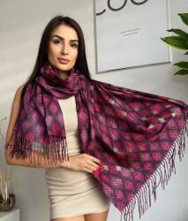  Női sál színes 20% gyapjú 77325 80 x 175 Pink