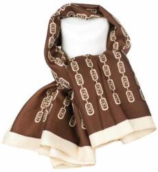  Átmeneti kendő barna mintás 90 x 90