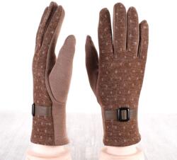  Női kesztyű mintás Prius drapp (30% pamut) L