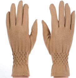  Női kesztyű passzés csuklórésszel, 30% pamut Bézs