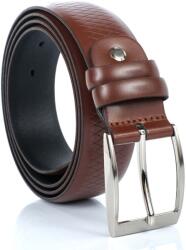  Bőr öv férfi hagyományos csat , Bremi 856 barna 115 cm