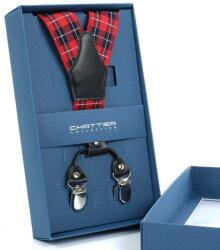  Nadrágtartó Hózentróger Chattier piros kockás