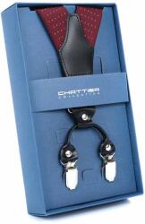  Nadrágtartó Hózentróger Chattier bordó, pöttyös