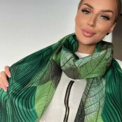  Női sál falevél mintával, több színben Zöld