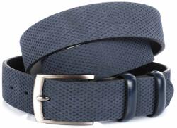  Férfi bőr öv Bremi normál csat kék 115 cm