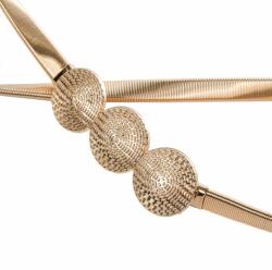  Női rugalmas öv fém csattal Triple Gold