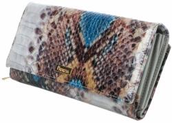 Patrizia bőr pénztárca VL122 RFID kék-szürke