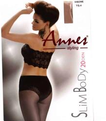  Harisnyanadrág Annes Slim Body 20 den Visone / világosabb testszin 4/L