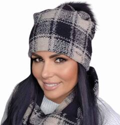  Női sapka és körsál komplett szett Kamea GAMBIT Bézs