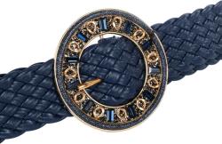  Női öv, nem rugalmas, körcsattal, kék