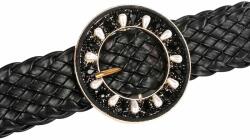  Női öv, nem rugalmas, körcsattal, fekete