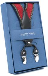  Nadrágtartó Hózentróger Chattier bordó-sárga, pöttyös