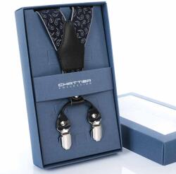  Nadrágtartó Chattier sötétkék mintás 3, 5 cm