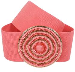  Női alkalmi öv kövekkel, rugalmas, rózsaszín