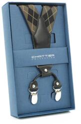  Nadrágtartó Hózentróger Chattier zöld fekete rombusz