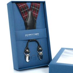  Nadrágtartó Hózentróger Chattier bordó kockás