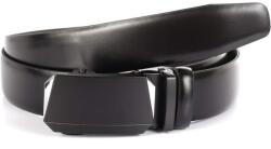  Bremi bőr öv fekete, matt automata csat 105 cm