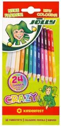 Jolly Superstick Crazy cu dublu capăt creioane colorate set 12 db/24 culoare (3000-0503)