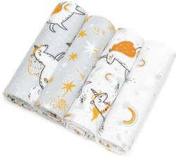 T-TOMI Cloth Diapers Unicorns пелени от плат 76x76 cm 4 бр