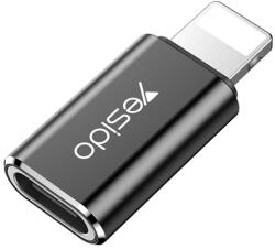 Yesido - Lightning to Type-C OTG Adapter (GS03), Plug & Play, 480Mbps - Fekete
