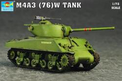 Trumpeter 1/72 M4A3 76(W) tank modell (TRU07226)