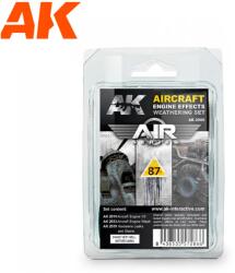 AK Interactive Aircraft Engine Weathering Set hajtómű enamel effekt festék készlet 3x 35ml (AK2000)