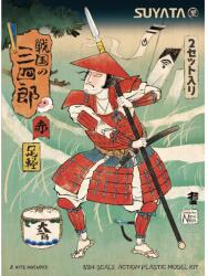  Suyata 1/24 Sannshirou From The Sengoku-Ashigaru With Red Armor szamuráj katona figura modell (SUYSNS001)