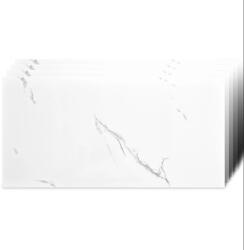 Tapetoo Home Decor 10 db Tapetoo® márványutánzat öntapadós tapéta, vízálló, modern kivitel, erős ragasztó, 2 mm vastag, 1, 8 négyzetméteres lefedettség, 30 x 60 cm, fehér (set-10xMarmuraP8802-30x60cm)