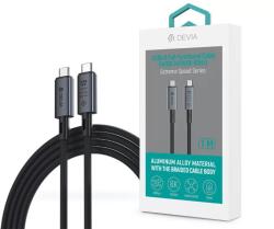DEVIA USB 4.0 Type C Összekötő Fekete 1m ST399688 (ST399688)