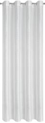 Eurofirany SIBEL Függöny Gyűrűkkel, 140x250 fehér ezüst gyémánt nyomat