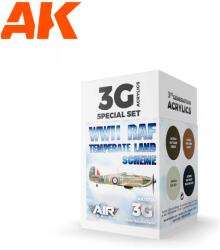 AK Interactive AIR WWII RAF Temperate Land Scheme akrilfesték készlet 4x 17ml (AK11724)