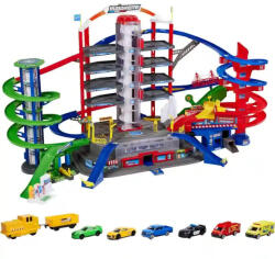 Majorette 7 szintes interaktív motorizált giga autópálya járművekkel (8502009001) - jatekbirodalom