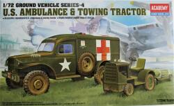 Academy Models 1/72 Amerikai katonai mentő teherautó és vontató traktor modell szett (AC13403)