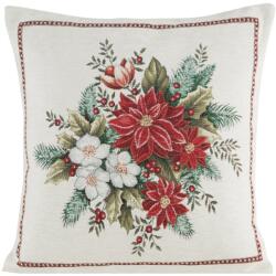 Eurofirany Karácsonyi párnahuzat szálkeverékből 45 x 45 cm Eurofirany piros (462419)
