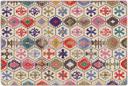 vidaXL mosható szőnyeg, tarka, 190x300 cm, csúszásgátló, 7 kg, 1000 gr/m2 (13301)