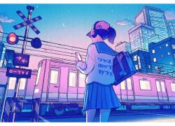  Poszter Anime lányiskolai egyenruha japán, 61x90cm, poszter1912, Többszínű (poster1912)