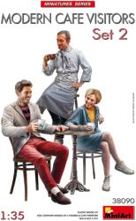 MiniArt Models Modern kávézó vendég figura szett modell kiegészítő (MI38090)