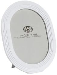 Mauro Ferretti Fehér üveg és gyanta képkeret, 20 x 2 x 25 cm, Ovally Mauro Ferreti (0372460003)