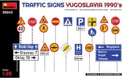 MiniArt Models 1/35 Jugoszláv 1990-es közlekedési táblák (35643)