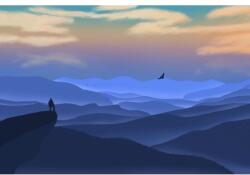  Plakát Alone Standing Mountain, 61x90cm, poszter1591, Többszínű (poster1591)