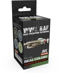 AK Interactive WWII RAF Day Fighter Scheme lakk alapú festék készlet 4x 17ml (RCS109)
