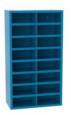 MALOW Fém műhelyszekrény osztórészekkel SFR161, 180 x 100 x 50 cm, kék