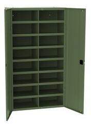MALOW Fém műhelyszekrény osztórészekkel SFR162, 180 x 100 x 53 cm, zöld