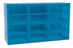 MALOW Fém műhelyszekrény osztórészekkel SFR121, 90 x 150 x 50 cm, kék