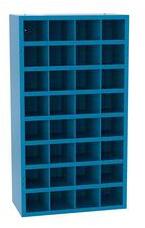 MALOW Fém műhelyszekrény osztórészekkel SFR321, 180 x 100 x 50 cm, kék