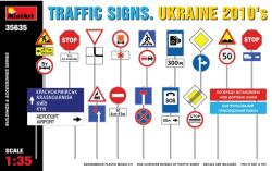 MiniArt Models 1/35 2010-es Ukrán jelzőtábla készlet (35635)