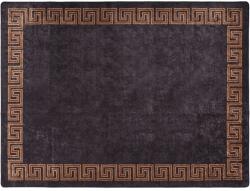vidaXL fekete-arany mosható csúszásgátló szőnyeg 400 x 300 cm 11.9 kg 136629 (136629Vida)
