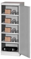 MALOW Fém műhelyszekrény, 199 x 60 x 50 cm, szÜrke/szÜrke