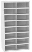 MALOW Fém műhelyszekrény osztórészekkel SFR161, 180 x 100 x 50 cm, szürke