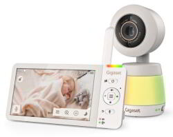 Gigaset Baby 700 Wireless Akkus Digitális Babamonitor Bébiőr - Krém / Bronz (S30853-H1228-B101)